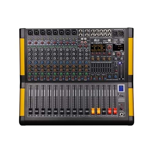 WÖLLER 12 Kanal Usb-Bt 2x99 DSP Deck Mixer W-120FX