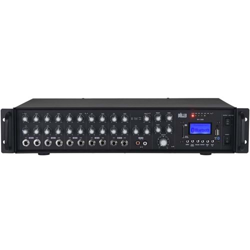 WÖLLER 6 Kanal 100V 4-16 Ohm 300W Mixer Amfi W-1300