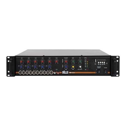 WÖLLER 6 Kanal Usb-Bt Power Mixer Amplifikatör W-1300