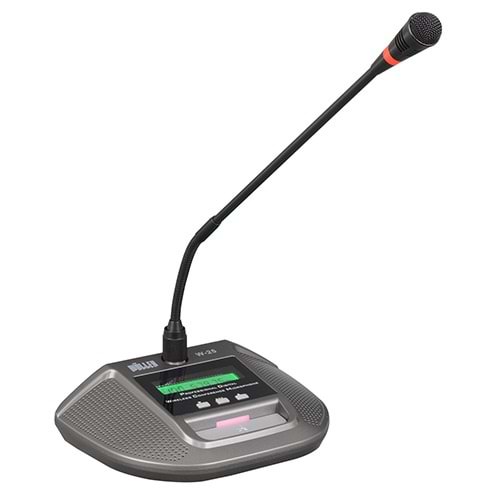 WÖLLER UHF 99 Farklı Digital Frekanslı Kablosuz Kürsü Mikrofonu W-25