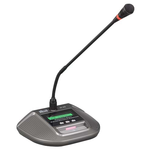 WÖLLER UHF 99 Farklı Digital Frekanslı Kablosuz Kürsü Mikrofonu W-25