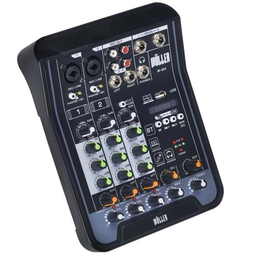 WÖLLER 4 Kanal Usb-Bt Deck Mikser W-404