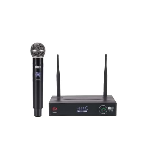 WÖLLER Uhf Tek El 48 Değiştirebilir Frekans Kablosuz Mikrofon W-850 E