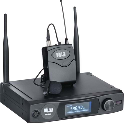 WÖLLER UHF Tek Yaka Kablosuz Mikrofon W-910 Y