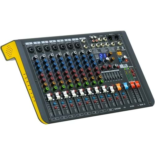 WÖLLER 8 Kanal Usb-Bt 16 Dsp Efect Deck Mixer WD-8