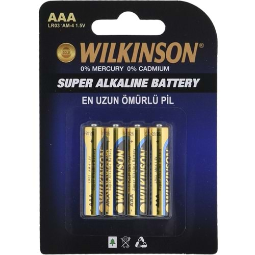 WILKINSON Süper Alkaline Lr03 AAA Pil WLK-916