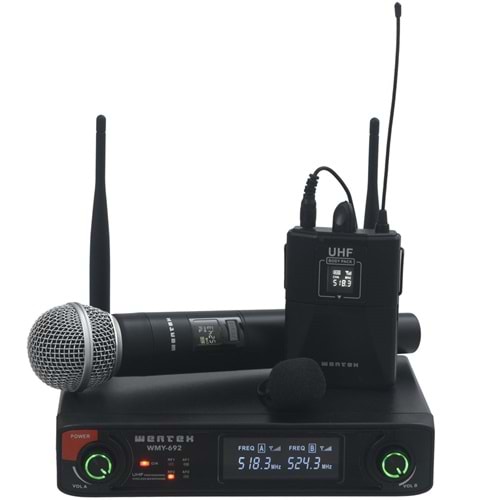WERTEX Uhf 1 El 1 Yaka Kablosuz Mikrofon WMY-692 EY