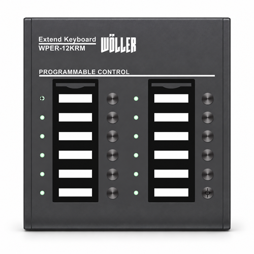 WÖLLER EN54 Acil Anons Mikrofon Ünitesi Extender WPER-12 KRM