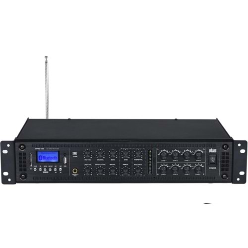 WÖLLER 8 Bölge 2X500W Usb-Bt Power Amfi WPRE-1000