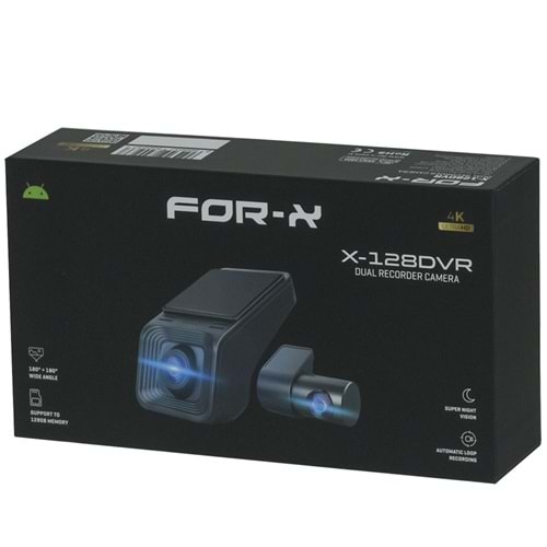 FOR-X 1080 Full HD Kayıtlı Araç Kamerası X-128 DVR