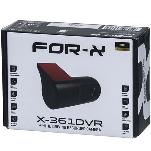 FOR-X 1080 Full HD Kayıtlı Araç Kamerası X-361DVR