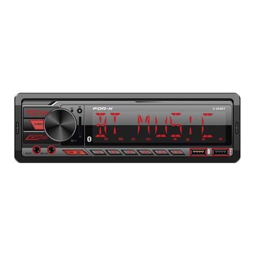 FOR-X Bluetooth ve USB Girişli Radyo Oto Teyp X-608 BT