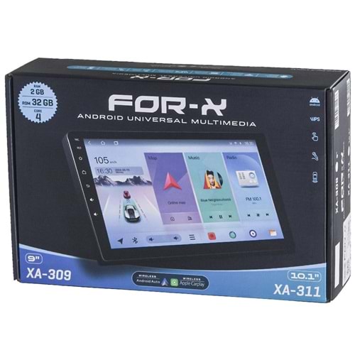 FOR-X 10,1 inc IPS Full Touch Android 13 2 Gb Ram 32 Gb Hafıza Ekran XA-311