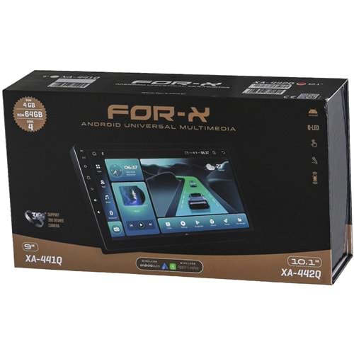 FOR-X 10,1 inc Qled Full Touch Android 13 4Gb Ram 64Gb Hafıza Ekran XA-442Q