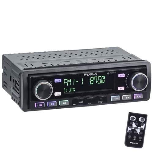 FOR-X Bluetooth ve USB Girişli Dsp İşlemcili 3 Amfi Çıkışlı Radyo Oto Teyp XQ-728 DSP