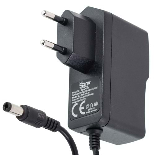 Zmr 12V 1A Smps Plastik Adaptör (Z-12-1) (Al-121) ZMR-PA-01