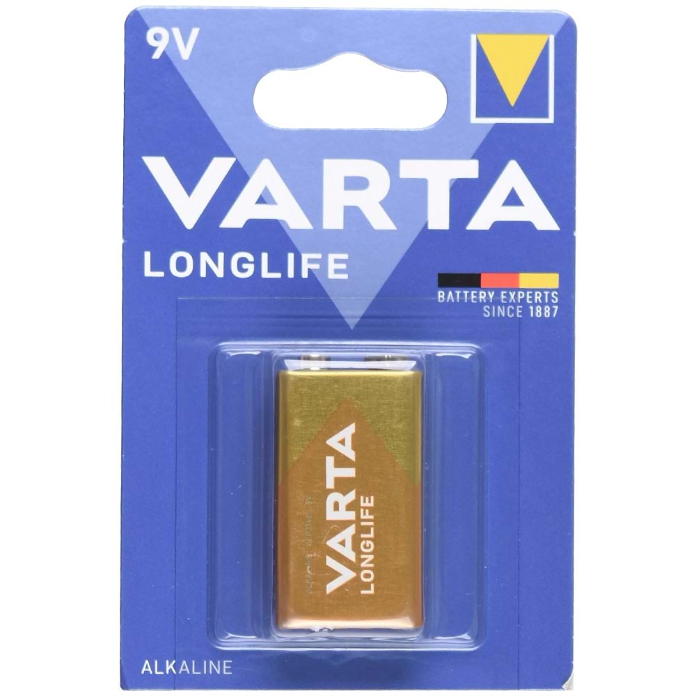 VARTA 9V Longlıfe Alkalin Pil 4122101411