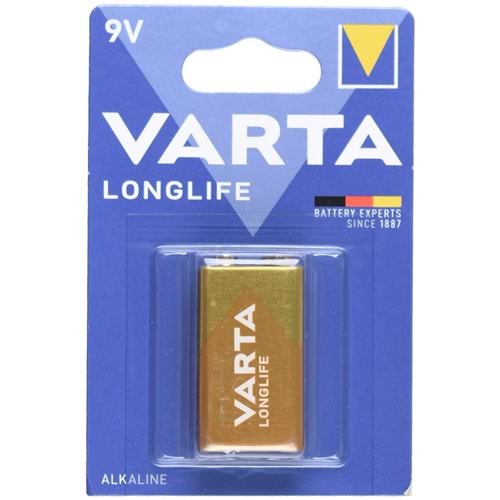 VARTA 9V Longlıfe Alkalin Pil 4122101411