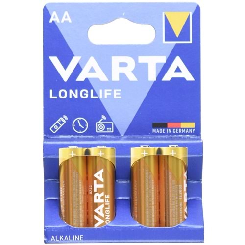 VARTA AA Longlıfe Alkalin Kalem Pil 4 Lü Blister 525157