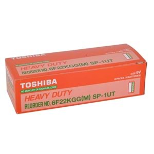 TOSHIBA 9V Alkaline Pil 6F22KG