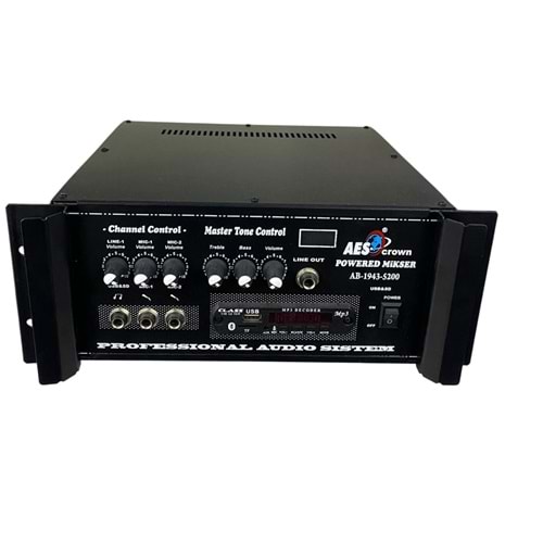 AES 12V 200W Usb Li Seçim Amfisi AB-1943-5200