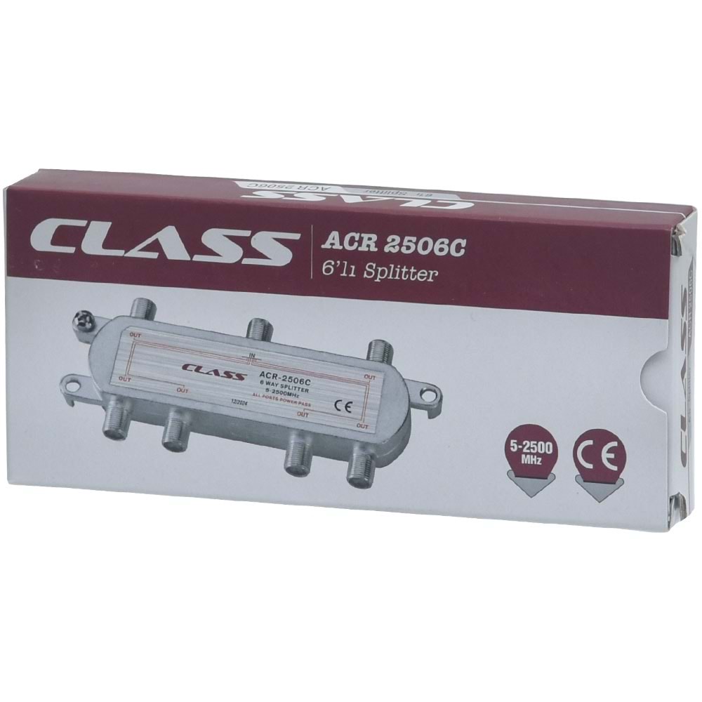 CLASS 5-2500 Mhz 1-6 Splitter ACR-2506C
