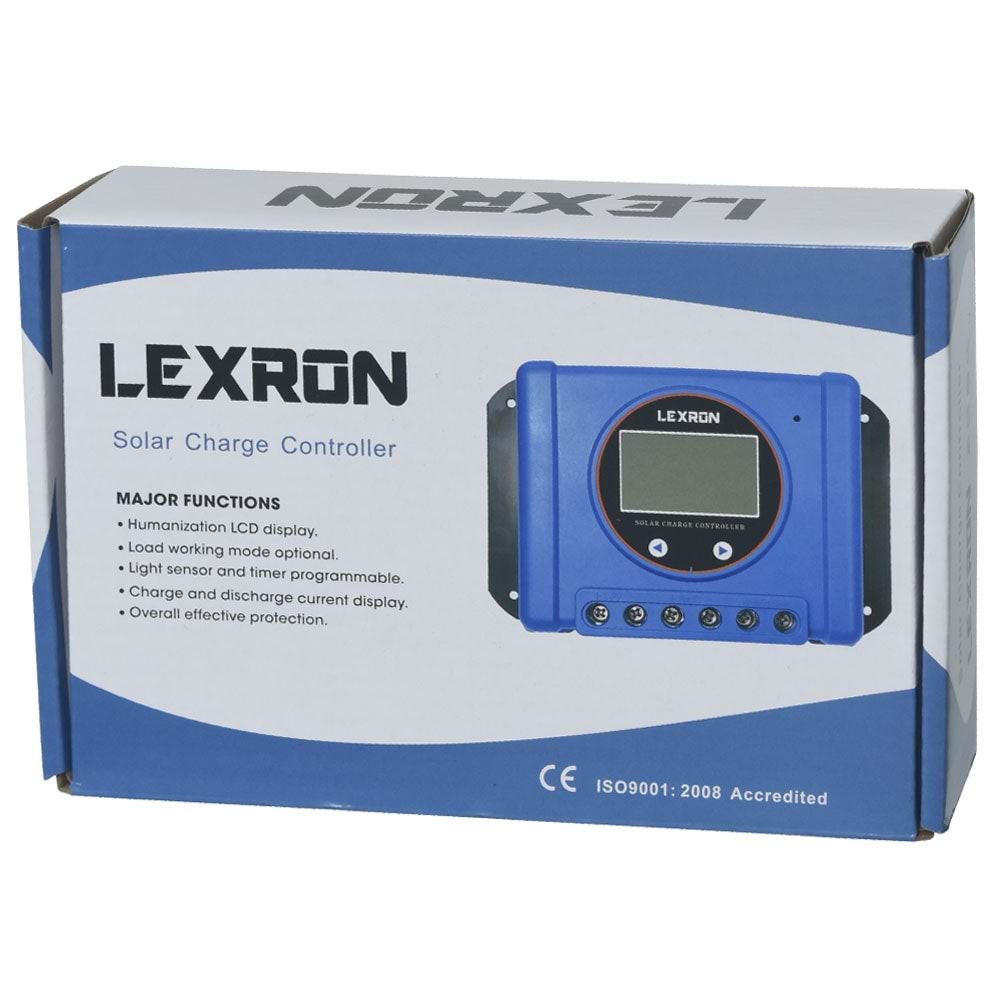 LEXRON 12-24V 30A Solar Şarj Kontrol AK-30
