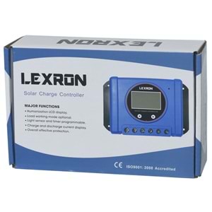 LEXRON 12-24V 30A Solar Şarj Kontrol AK-30