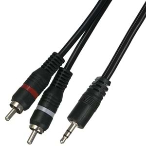 TUNEX 3,5 mm Erkek 2 X RCA Erkek 3 Mt Kablo AL-300