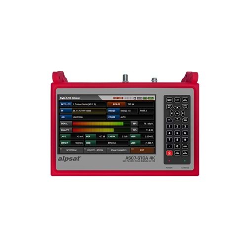 ALPSAT 07 STCA-4K Signal Analyzer (SATFINDER Uydu) AS-07 STCA-4K