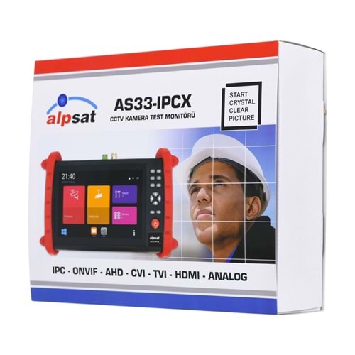 ALPSAT CCTV Kamera Test Monitörü AS-33 IPCX