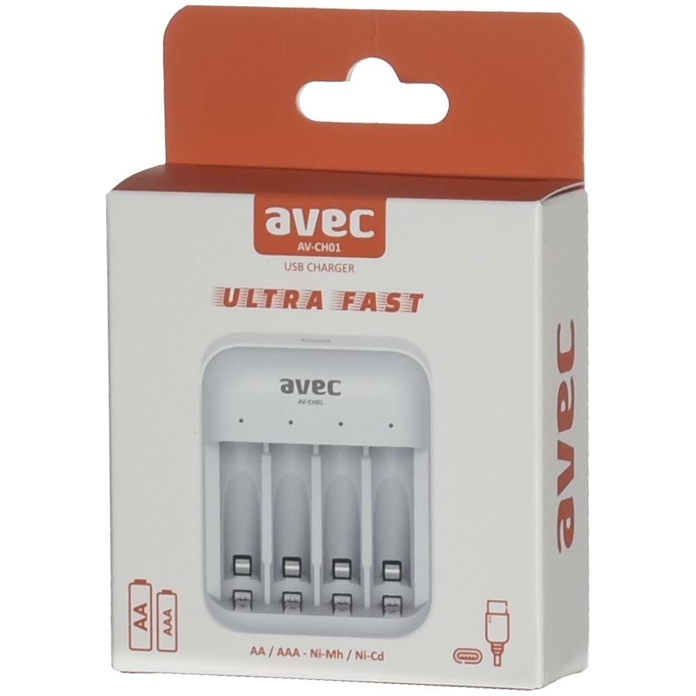 AVEC AA-AAA Usb Li Pil Şarj Cihazı AV-CH01