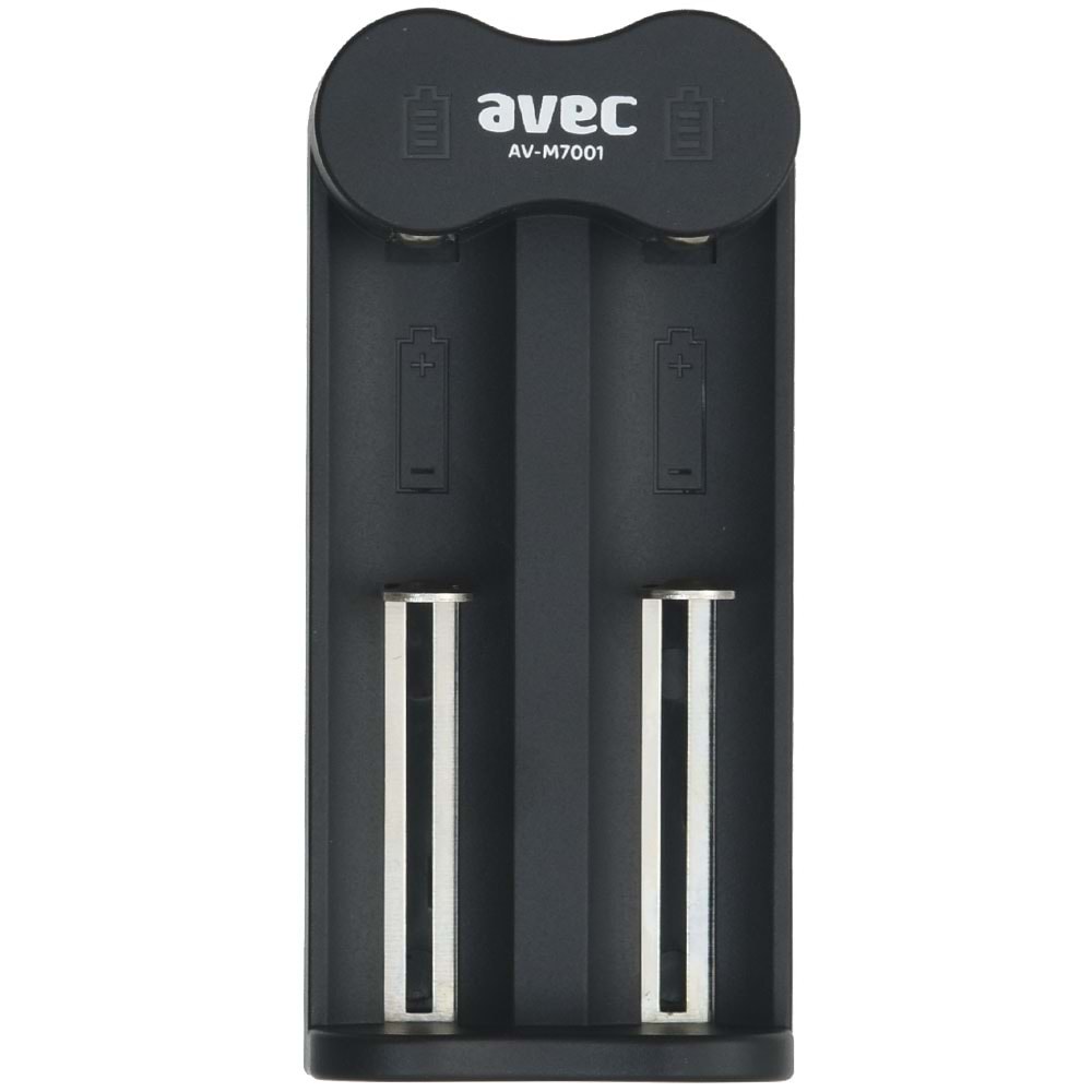 AVEC 18650-16340-17335-18490-21700 2 Li Lithiım-İon Usb Li Pil Şarj Cihazı AV-M7001