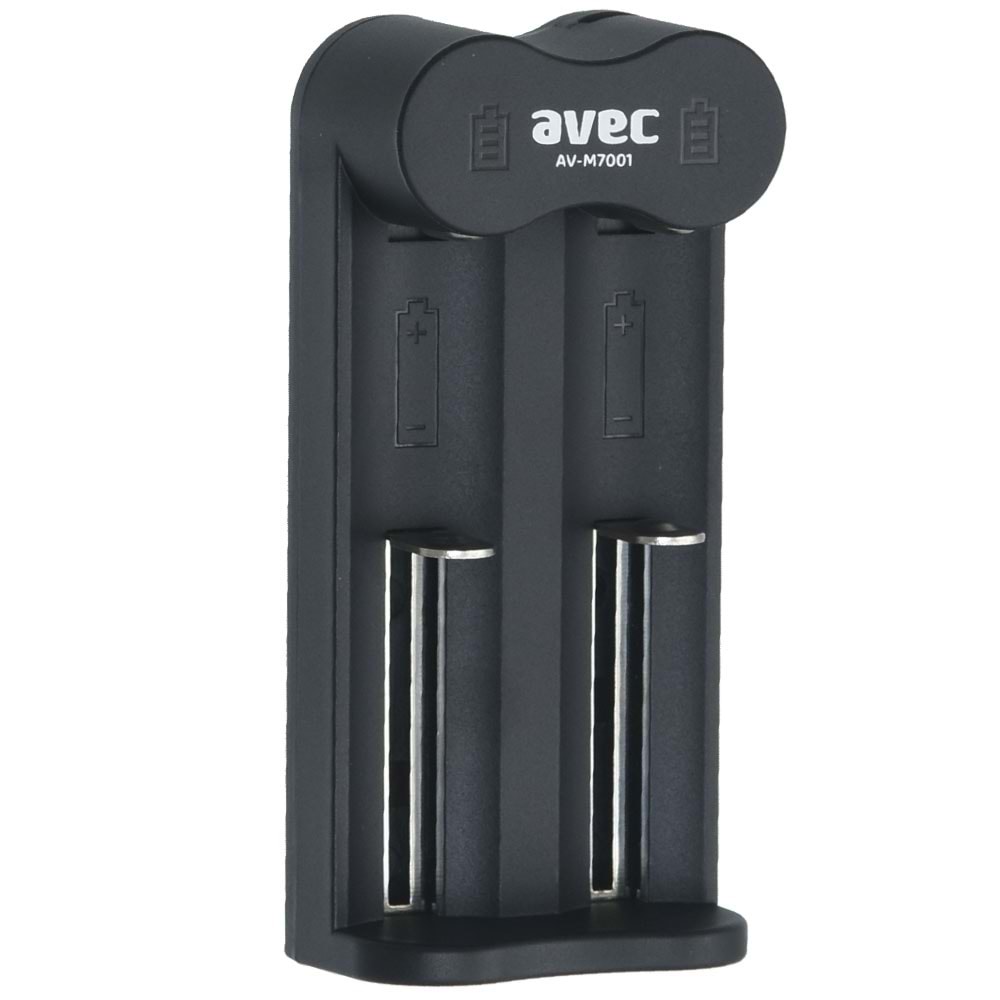 AVEC 18650-16340-17335-18490-21700 2 Li Lithiım-İon Usb Li Pil Şarj Cihazı AV-M7001