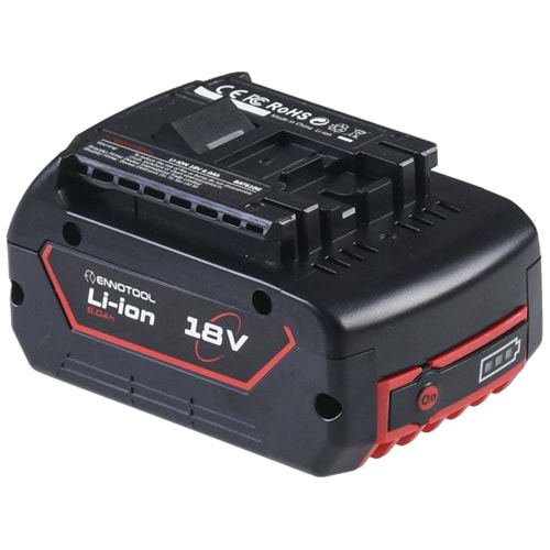 ENNOTOOL 18V 6 Ah Bosch Bat610 Matkap Bataryası A60218006 BOSCH-BAT610