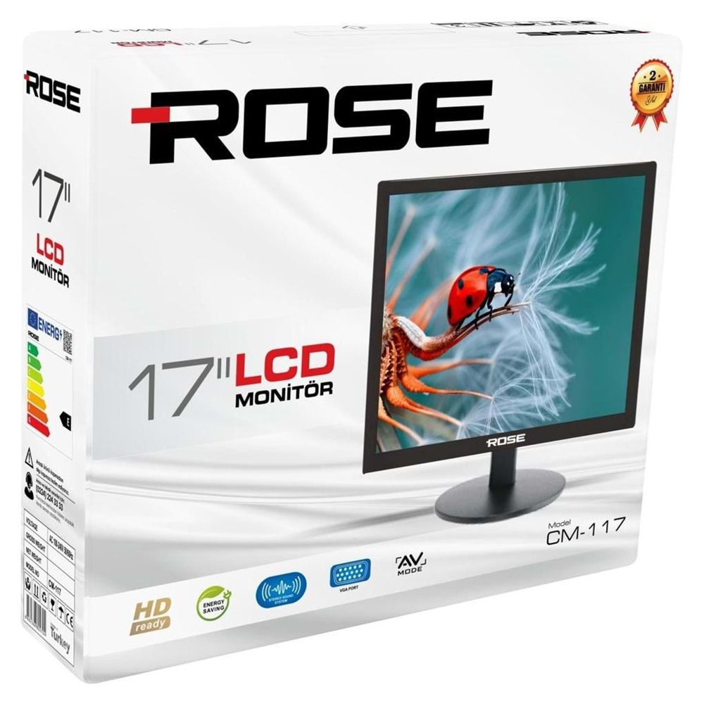 ROSE 17'' 12-220V Lcd Monitör CM-117