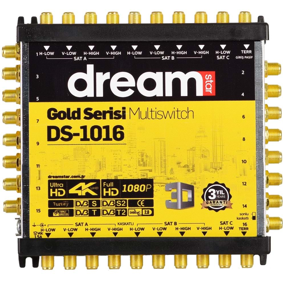 DREAMSTAR 10-16 Multiswich (Santral) DS-1016