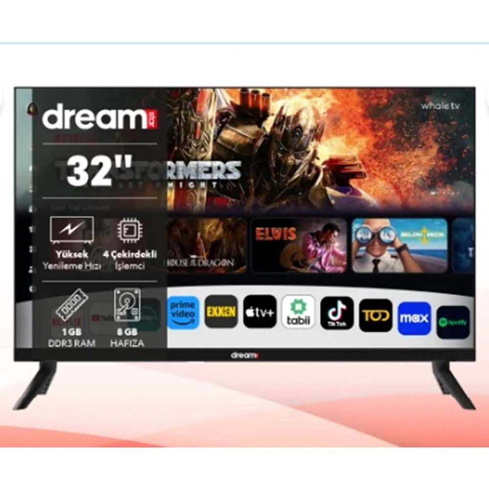 DREAMSTAR 32'' Uydulu WHALE Led Tv DS-32 WHALE TV