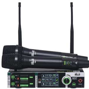 WÖLLER Çift Kanal 2 EL Kablosuz True Diversity UHF Kablosuz Mikrofon DW-200 EE