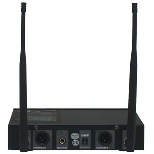WÖLLER Çift Kanal 2 EL Kablosuz True Diversity UHF Kablosuz Mikrofon DW-200 EE