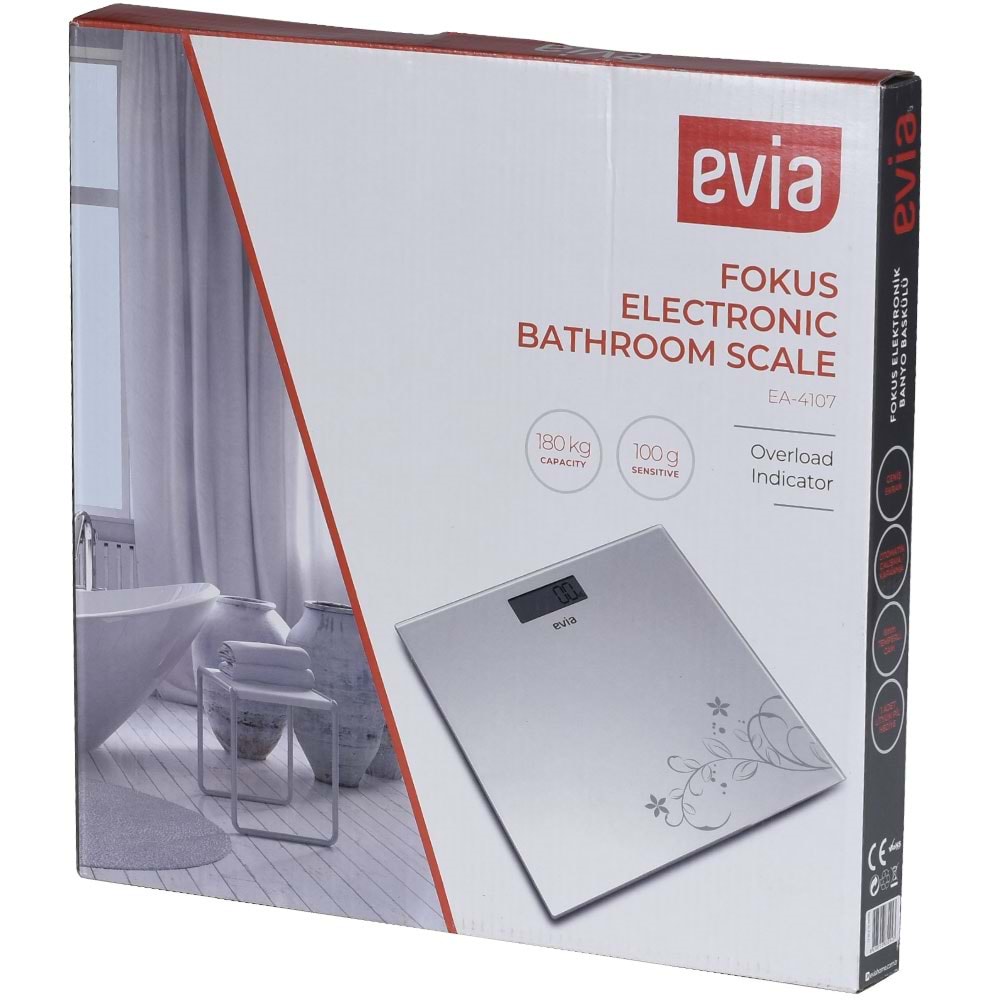 EVIA Fokus Cam Dijital Banyo Baskülü EA-4107