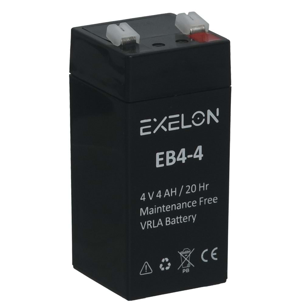 EXELON 4V 4A Siyah Kuru Bakımsız Akü EB-4V4