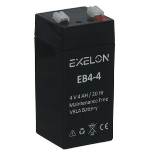 EXELON 4V 4A Siyah Kuru Bakımsız Akü EB-4V4