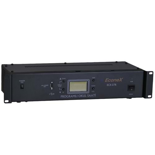 ECONEX Akıllı Usb Li Rack Tipi Okul Zil Saati ECX-27 R
