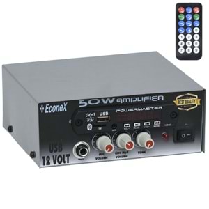 ECONEX 50W 3 Portlu USB li Pazarcı Amfisi ECX-50U