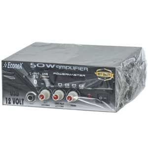 ECONEX 50W 3 Portlu USB li Pazarcı Amfisi ECX-50U