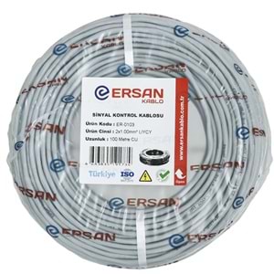 ERSAN 2X1 mm 100 Lük LYCY Sinyal Kontrol Kablosu ER-0103-100