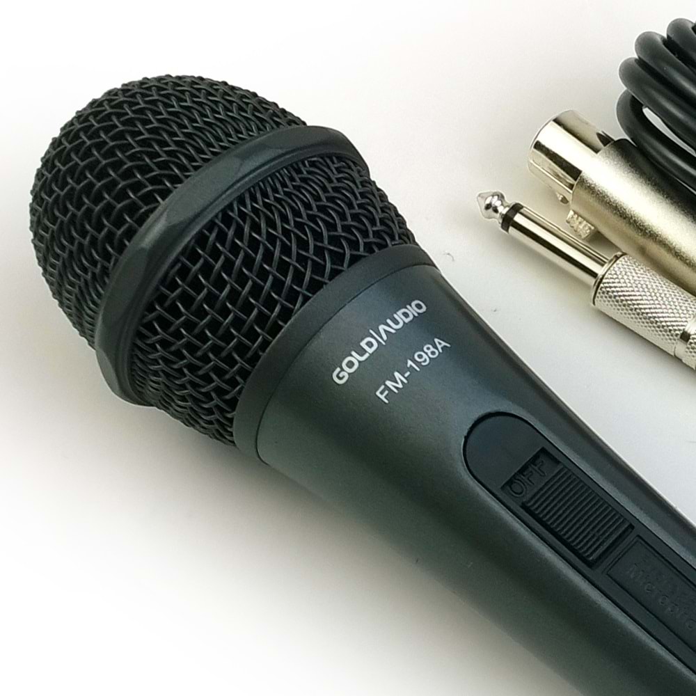 GOLD AUDIO Kablolu El Mikrofonu FM-198