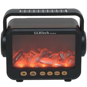 GLRTECH Usb Bluetooth lu Solar Şarjlı Alevli FM Radyo FP-337 S