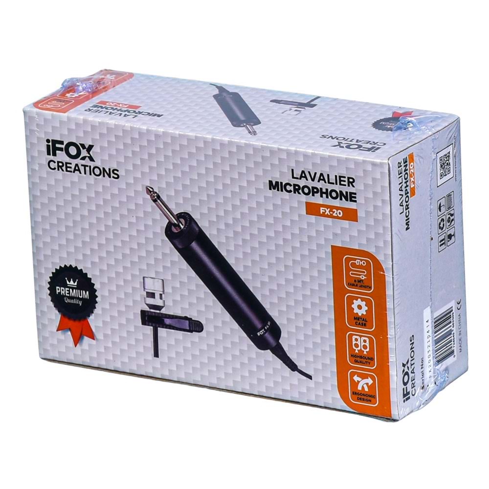 IFOX Kablolu Yaka Mikrofonu FX-20